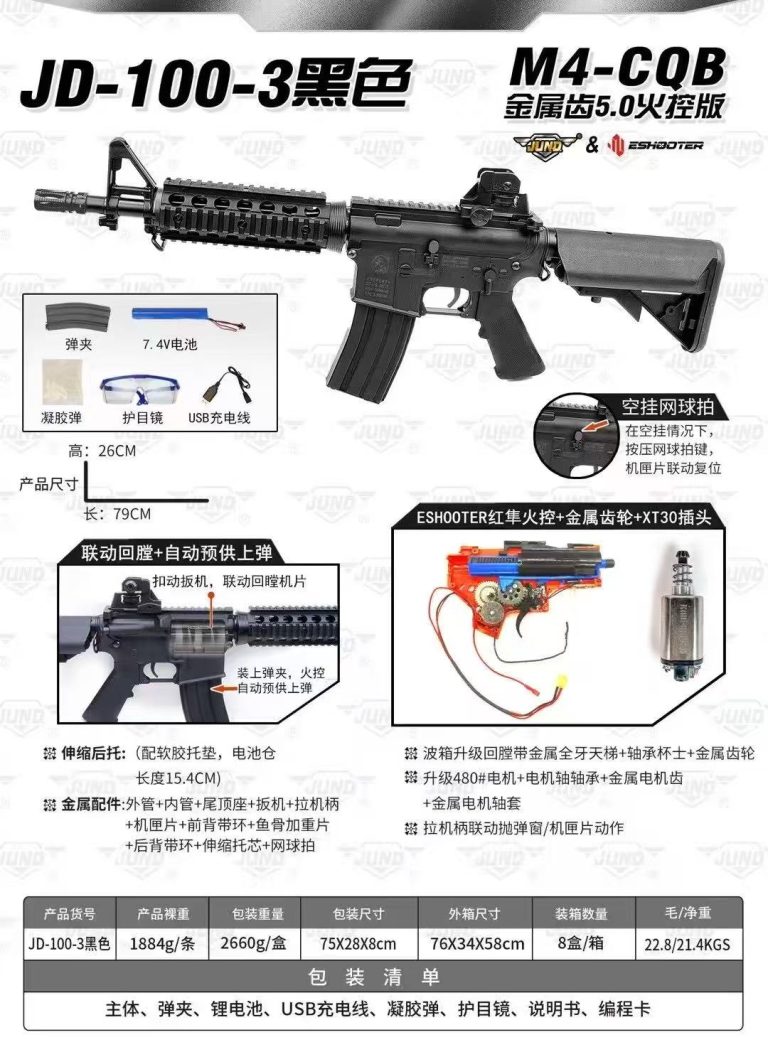 Mengenal Kekuatan dan Keunggulan CYMA M4 v3 Gel Blaster Metal Gears 2026 Batch di KiosWGB